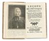 NOLLET, JEAN-ANTOINE. Leçons de Physique Expérimentale.  6 vols.  1783-83-79-71-83-80
